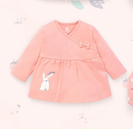 [CHÍNH HÃNG] Bộ dài tay quần đáp đũng cotton mềm mại bé gái BST Lullassic Lullaby (Lẻ áo, lẻ quần)