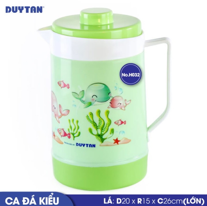 Ca Đá Kiểu Lớn Nhựa Duy Tân 3 Lít No.H032 (Nhiều Màu)