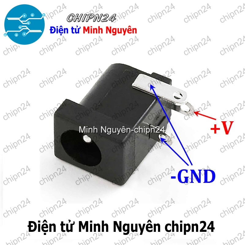 [5 cái] (F88.1) Jack DC hàn bo 5.5x2.1mm - HH000182