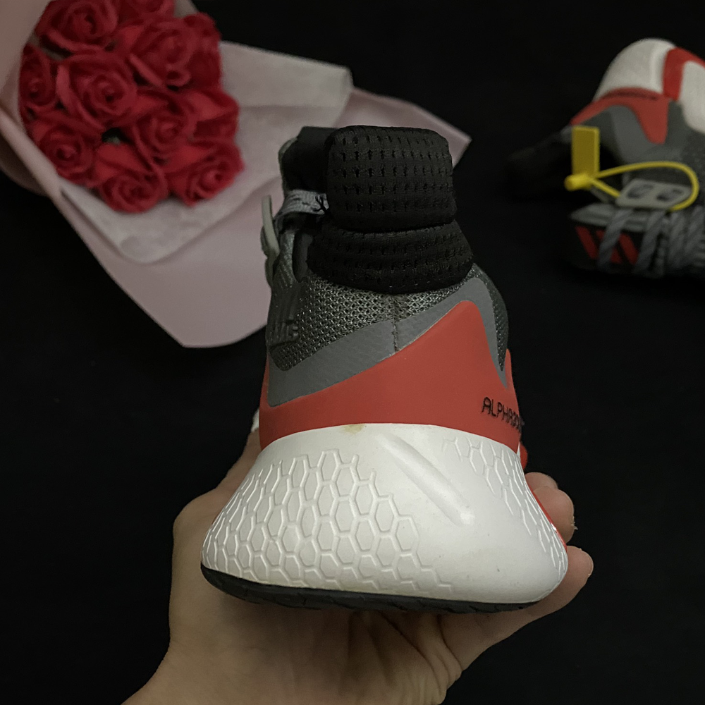 [Full box & Freeship] Giày Thể Thao Sneaker Alphabounce Xám Đỏ Version 2020 - Nam Nữ