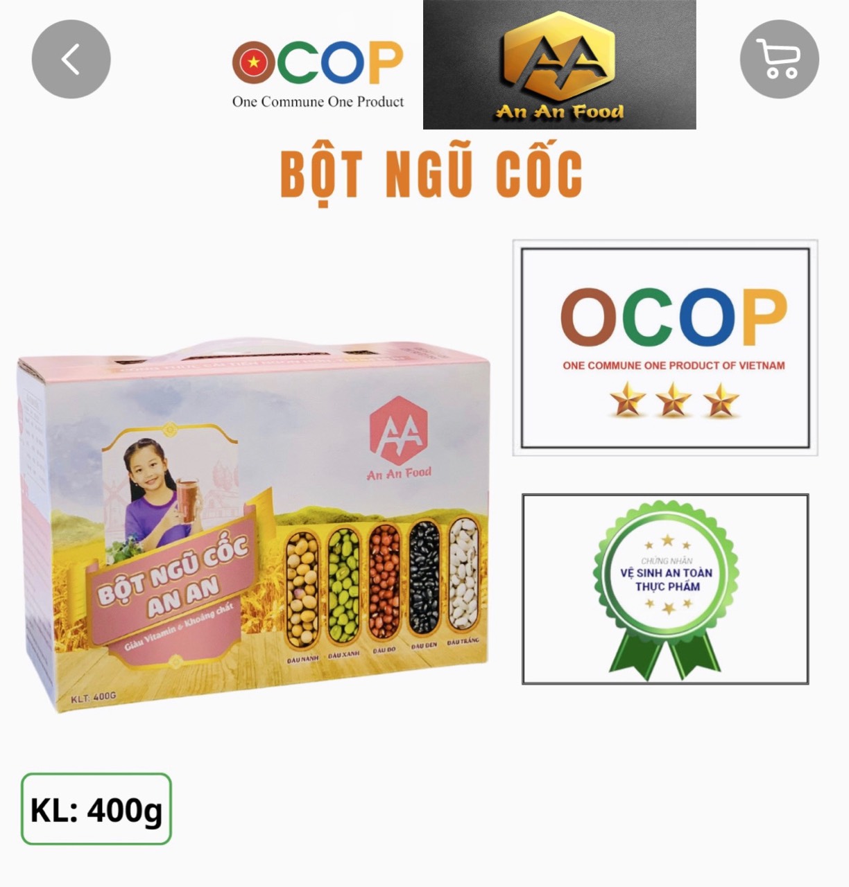 bột ngũ cốc - bột năm loại đậu