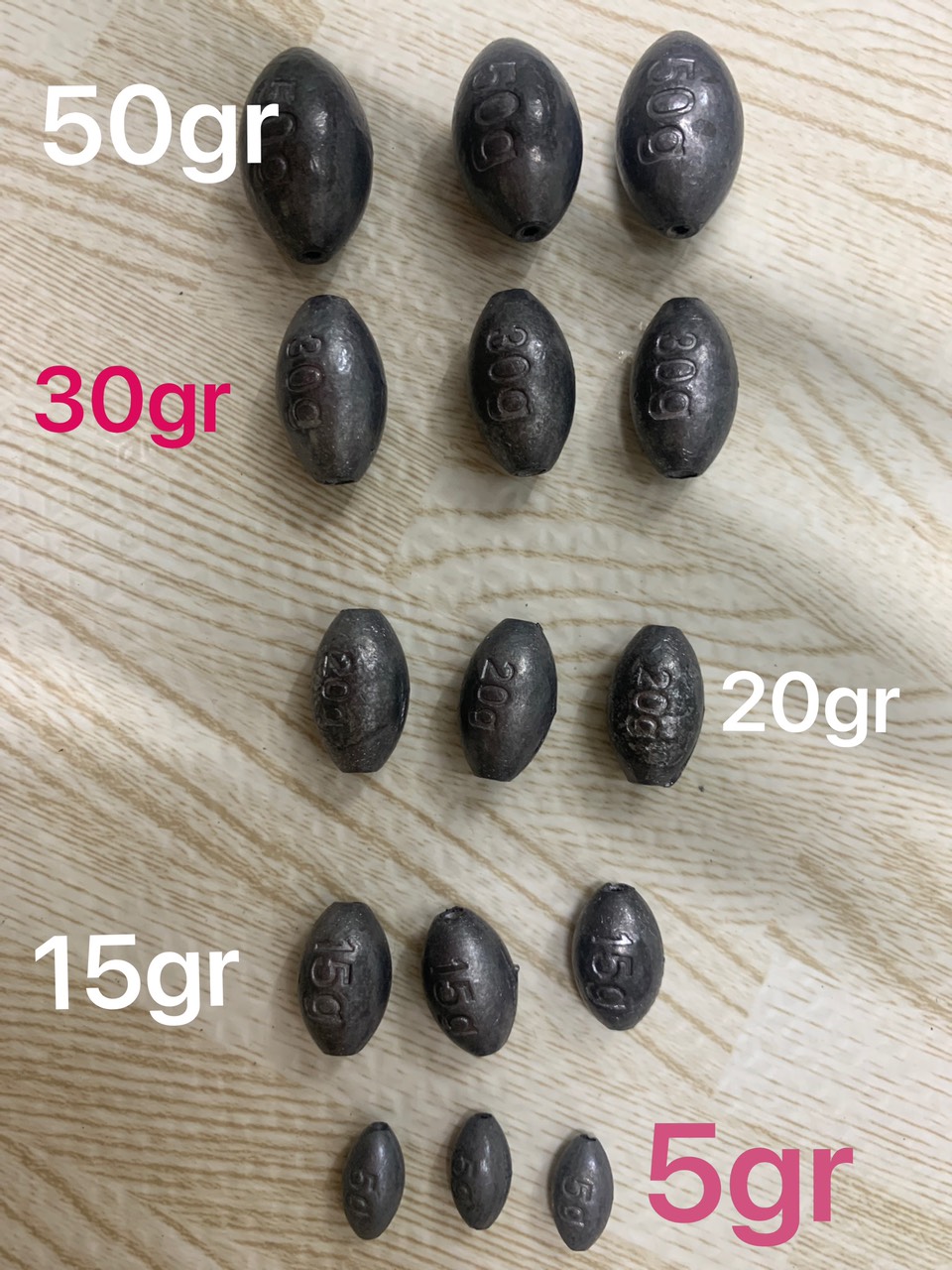 CHÌ CÂU CÁ XUYÊN TÂM ( 2gr đến 50gr )