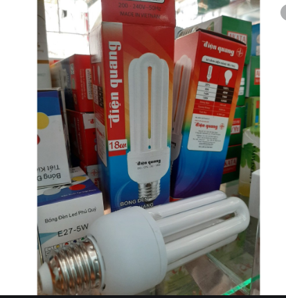 [HCM]BÓNG ĐÈN ĐIỆN QUANG 3u18w ĐUÔI E27 / 3u 18w