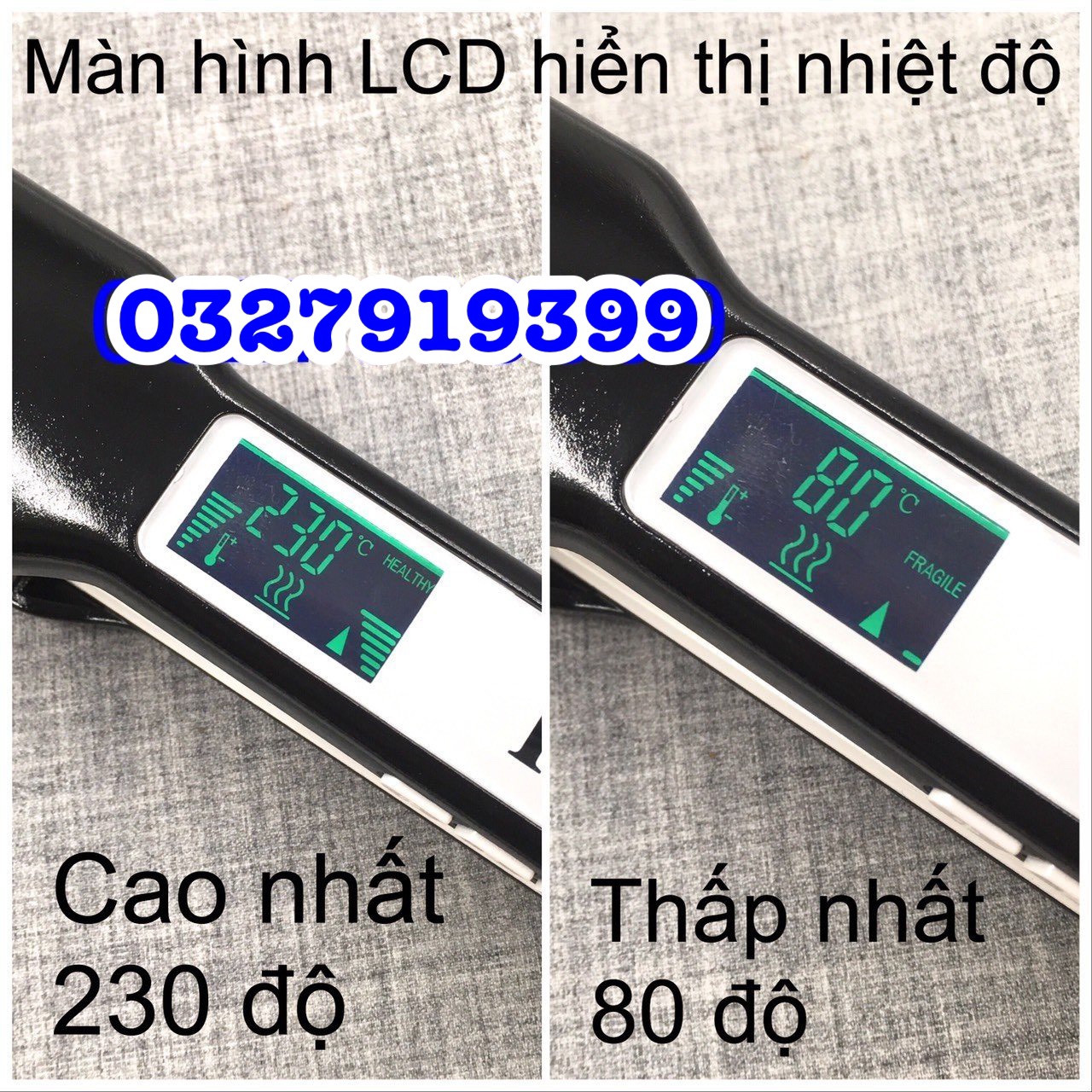 Barber Well Máy Duỗi Tóc Cao Cấp 501 Bản Lớn Chuyên Nghiệp Với Bề Mặt Ceramic Cực Êm & Màn Hình LCD Hiển Thị Nhiệt Độ An Toàn Và Hiệu Quả