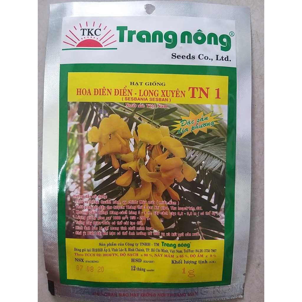 Hạt Giống Điên Điển Long Xuyên Thu Hoạch Kéo Dài 1gram