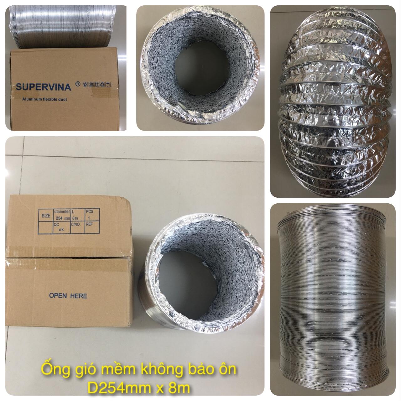 Ống gió mềm không bảo ôn các kích cỡ