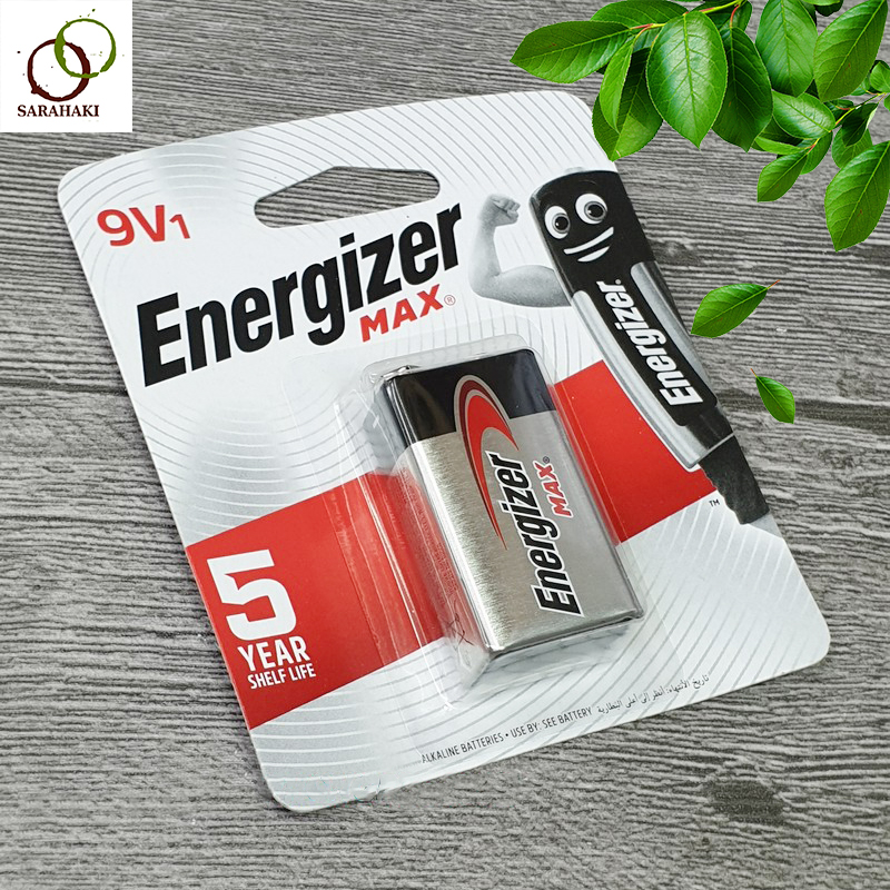 1 vỉ pin 9v, pin vuông 522 energizer alkaline chính hãng