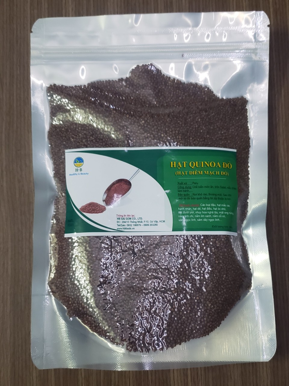 Hạt quinoa đỏ - nhập khẩu peru, 500g