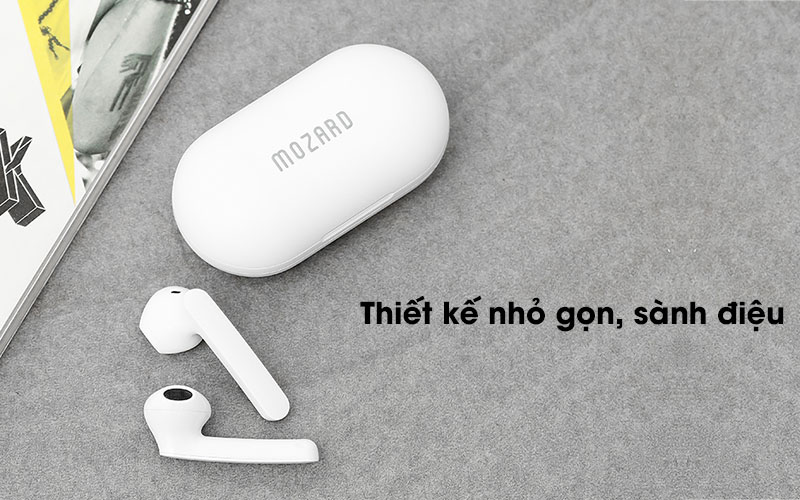 Tai nghe Bluetooth True Wireless Mozard DT19 Trắng