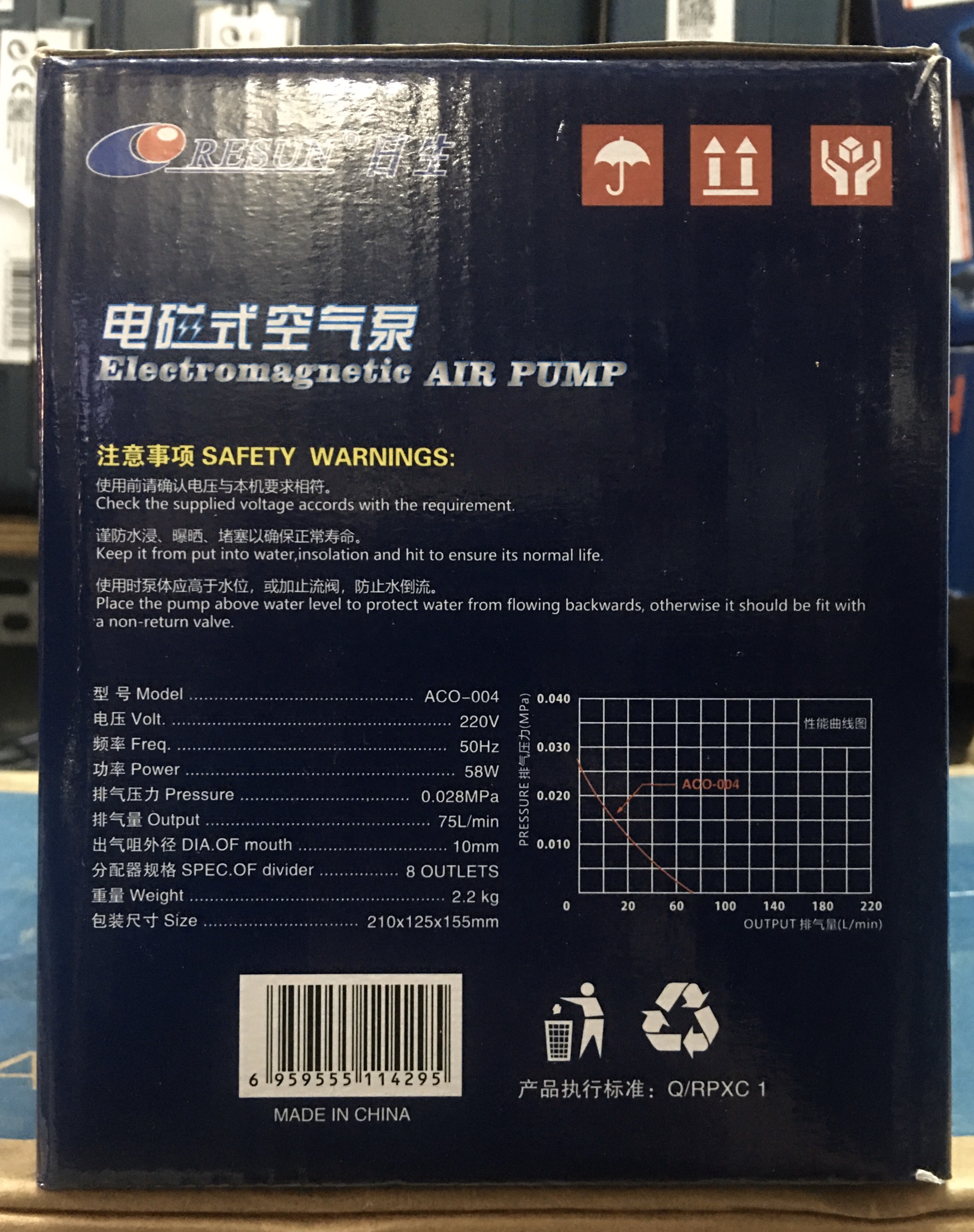 [HCM]Máy sủi oxy Resun ACO - 004 ( 58w Hàng Công Ty )