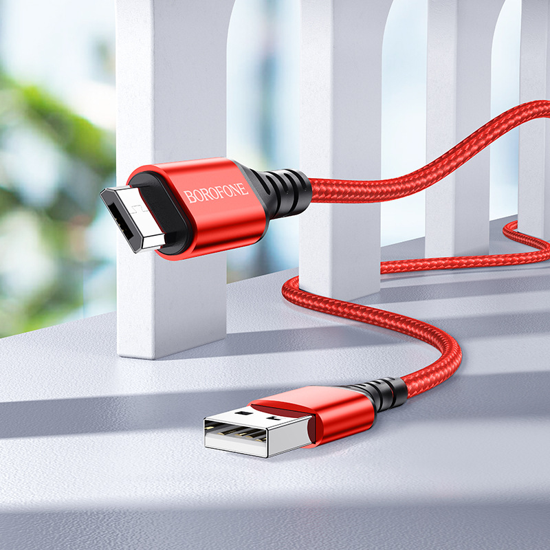 Cáp Sạc Type C, Micro USB Dây Dù Borofone BX54 1m Chính Hãng