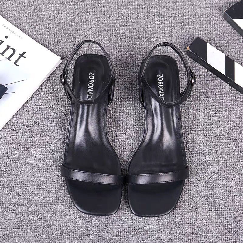 Giày cao gót/sandal nữ quai mảnh gót 2cm cực xinh phong cách Hàn Quốc siêu hot