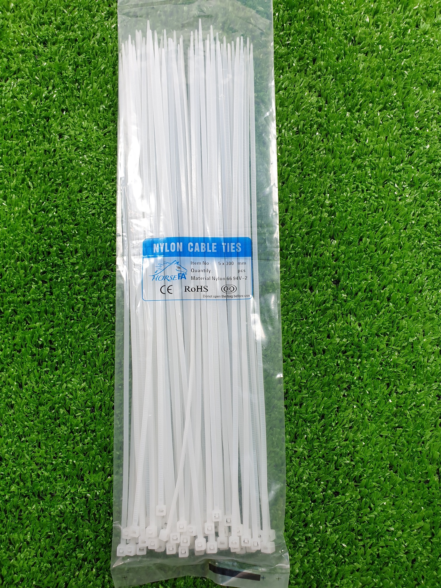 Drawstring Cord 30cm X 5Li White - Black (30cm) - Thien Van Led Light