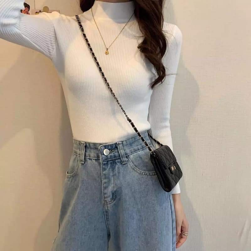 Áo len tăm cổ 3p