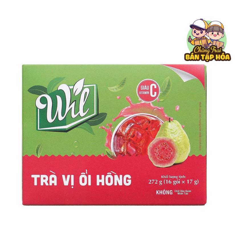 Trà ổi hồng Wil hộp 272g (16 gói x 17g)