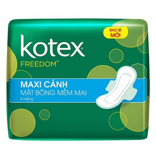 Combo 8 Kotex freedom có cánh loại 8 miếng