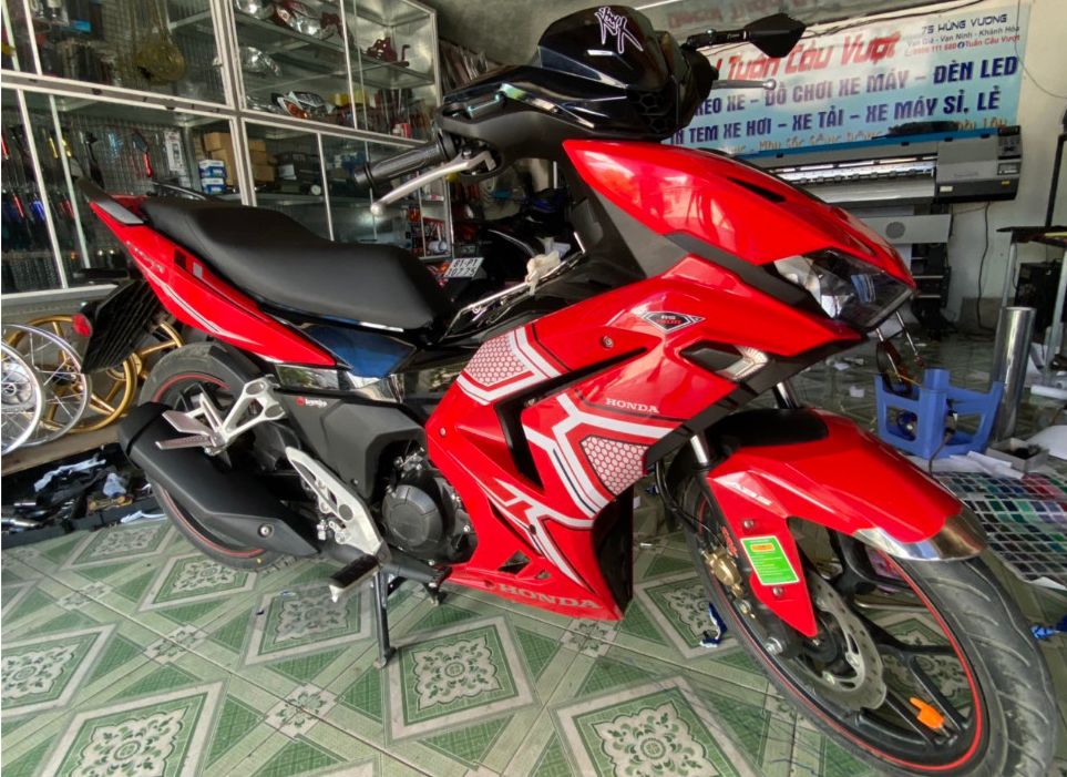 Tem rời winner X V3 2022 đỏ trắng dán xe đỏ