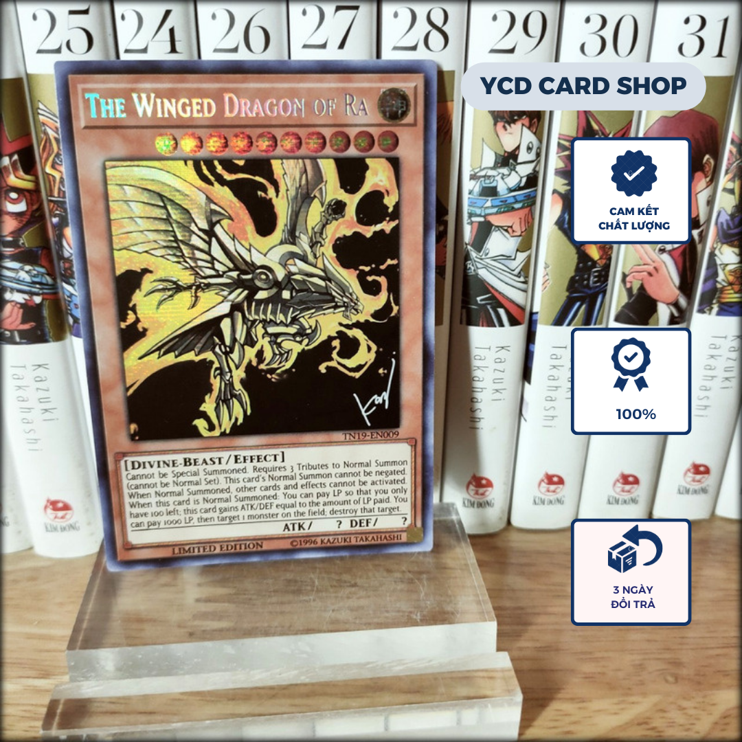 [YCD card game] Thẻ bài yugioh chính hãng The Winged Dragon Of Ra –Prismatic Secret Rare