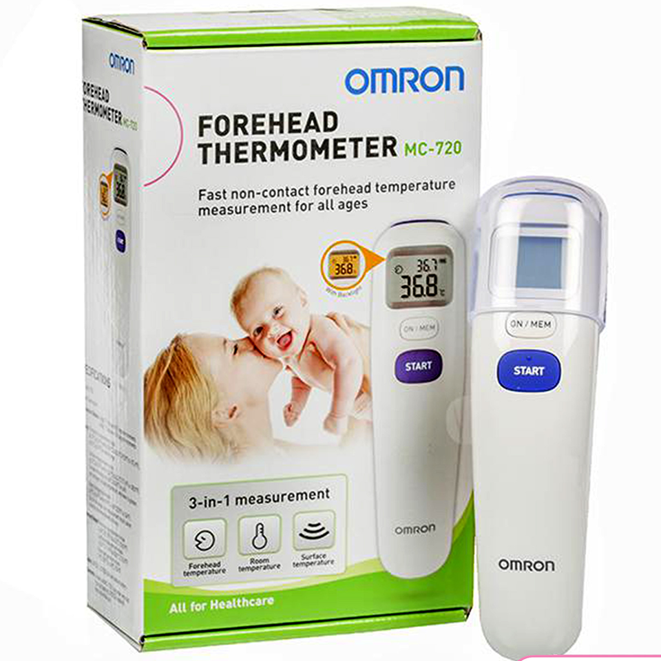 Nhiệt kế đo trán Omron MC-720 (Trắng)