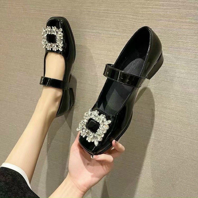 Giày búp bê gắn đá siêu sang chảnh đủ size