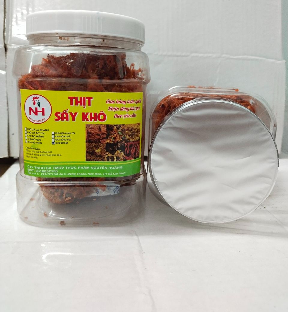 [HCM]1 kg khô bò sợi ( combo 2 hủ )