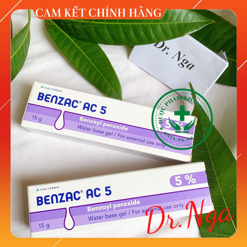 ✅  Kem chấm Mụn Benzac AC 5% / 2.5% (Benzoyl Peroxide) 15g / 60g