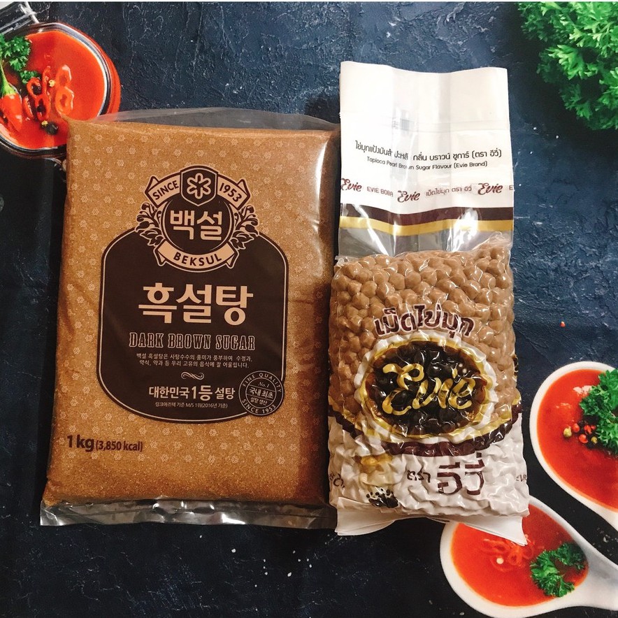Đường nâu (đường đen) Hàn Quốc gói 1kg