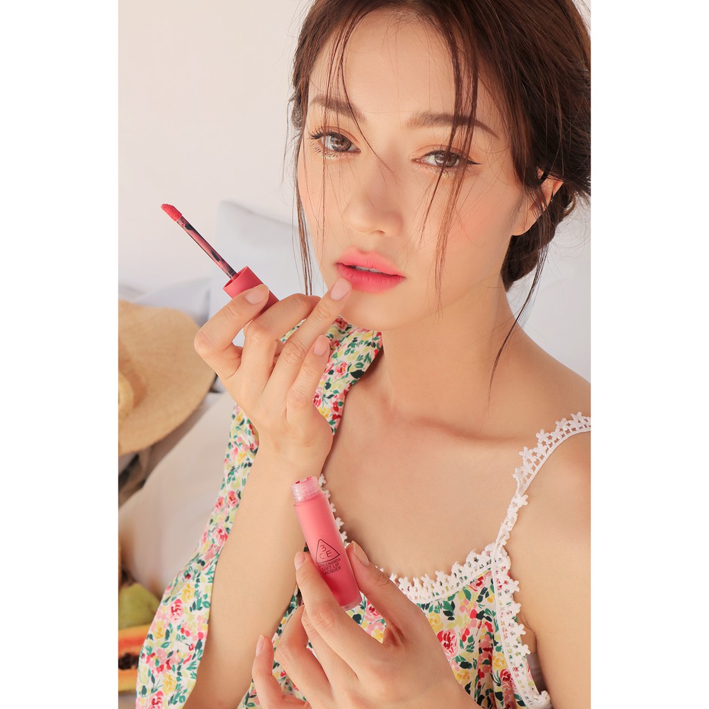[HCM]Son 3CE Soft Lip Lacquer Shawty – Hồng tươi