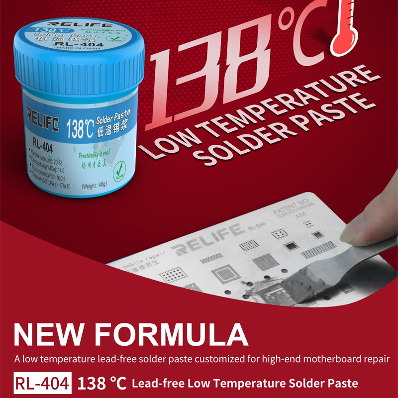 Chì nhiệt độ thấp RL-404 138°C
