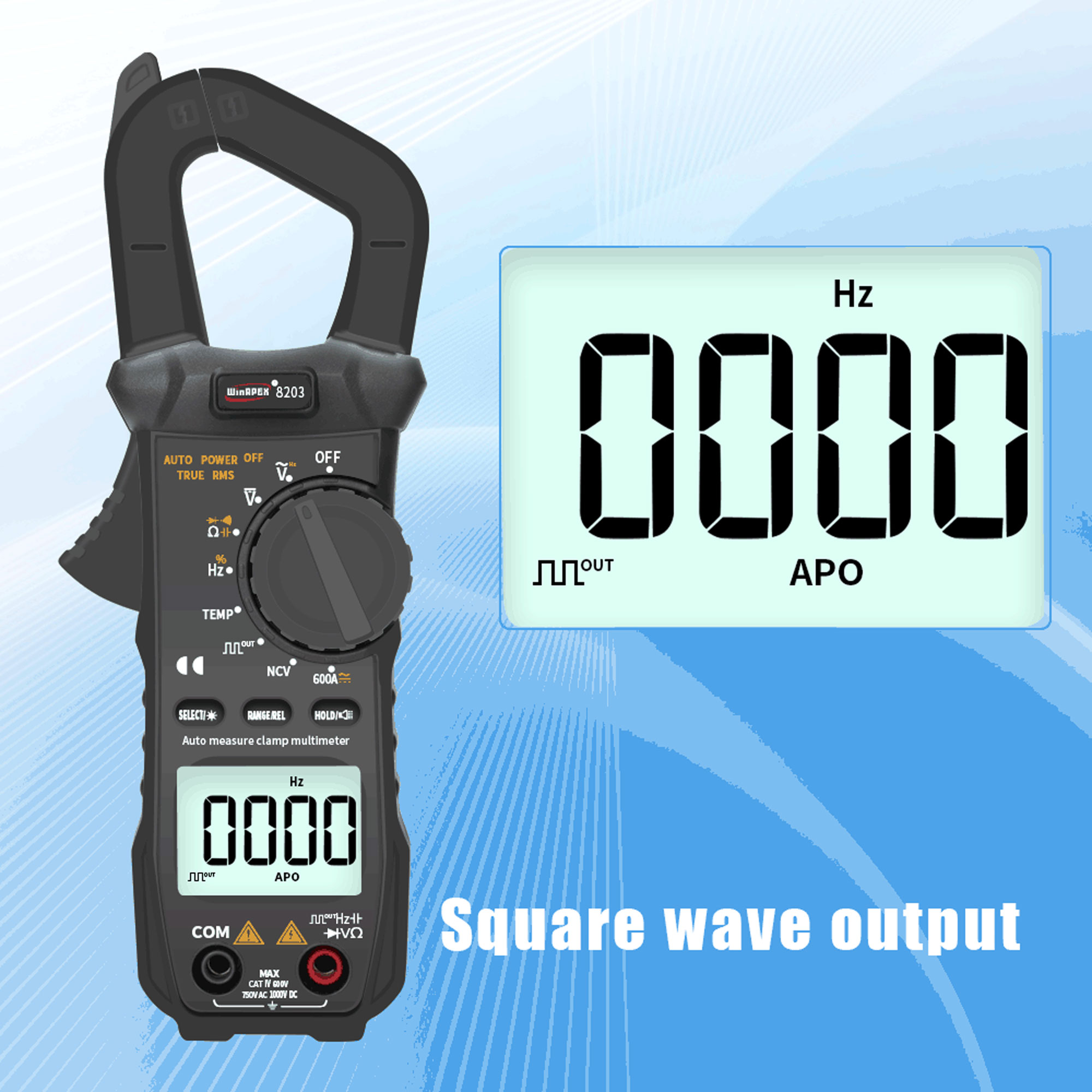 Đồng hồ ampe kìm tự động WinAPEX 8203
