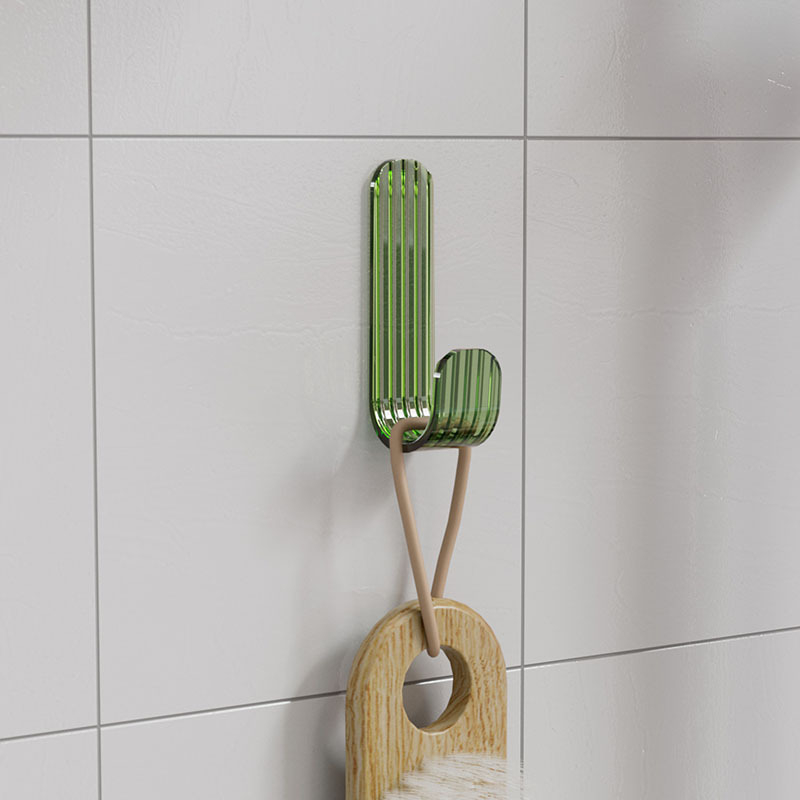 Clear J shaped hanger hook, wall sticker hanger, lock splitter hook