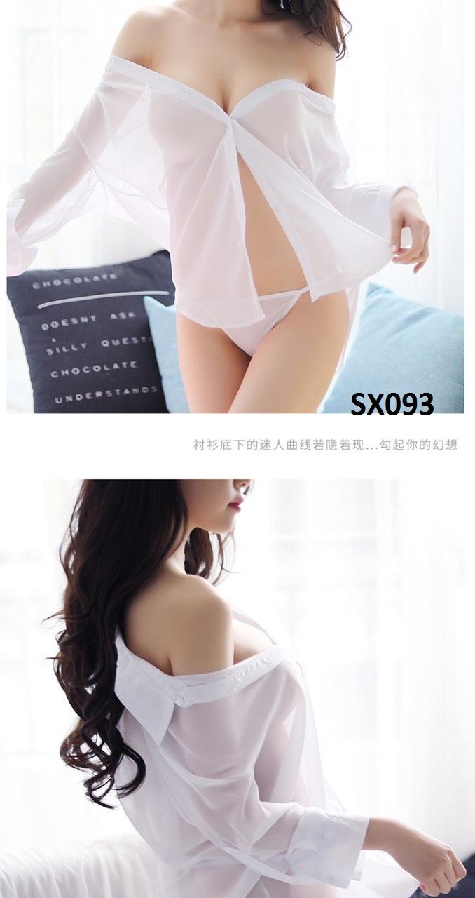 Áo ngủ sexy cao cấp SX093 - kiểu sơ mi