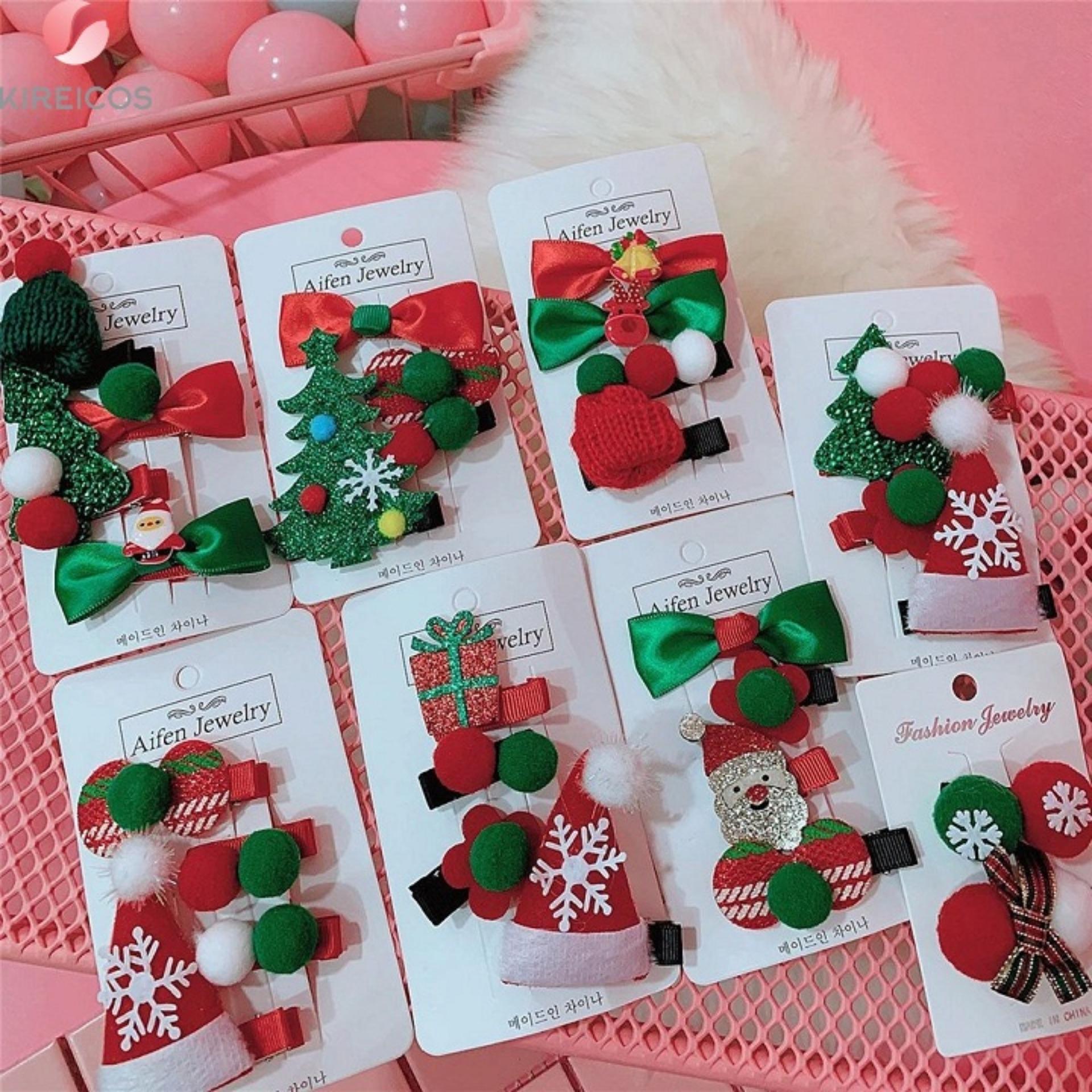 Set 4 kẹp tóc mái noel dễ thương cho bé gái – giao ngẫu nhiên