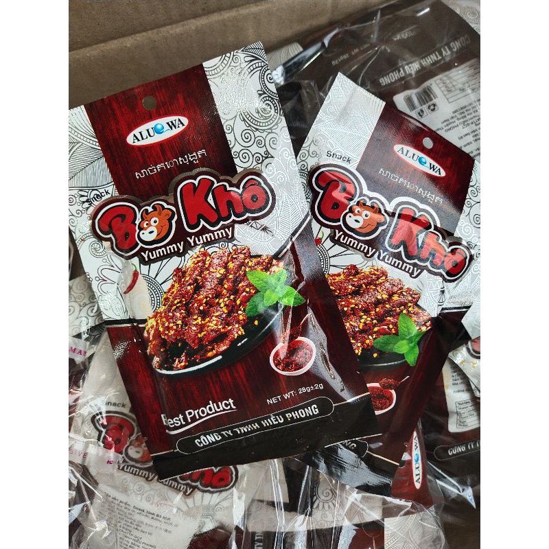 COMBO 10 GÓI SNACK HÌNH BÒ KHÔ YUMMY