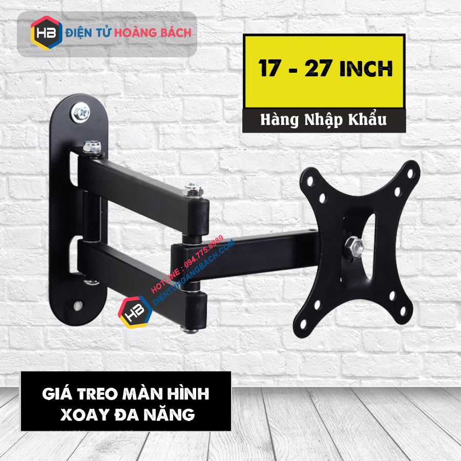 Giá treo màn hình đa năng 17 - 27 inch - Xoay mọi góc độ - Model: CP102