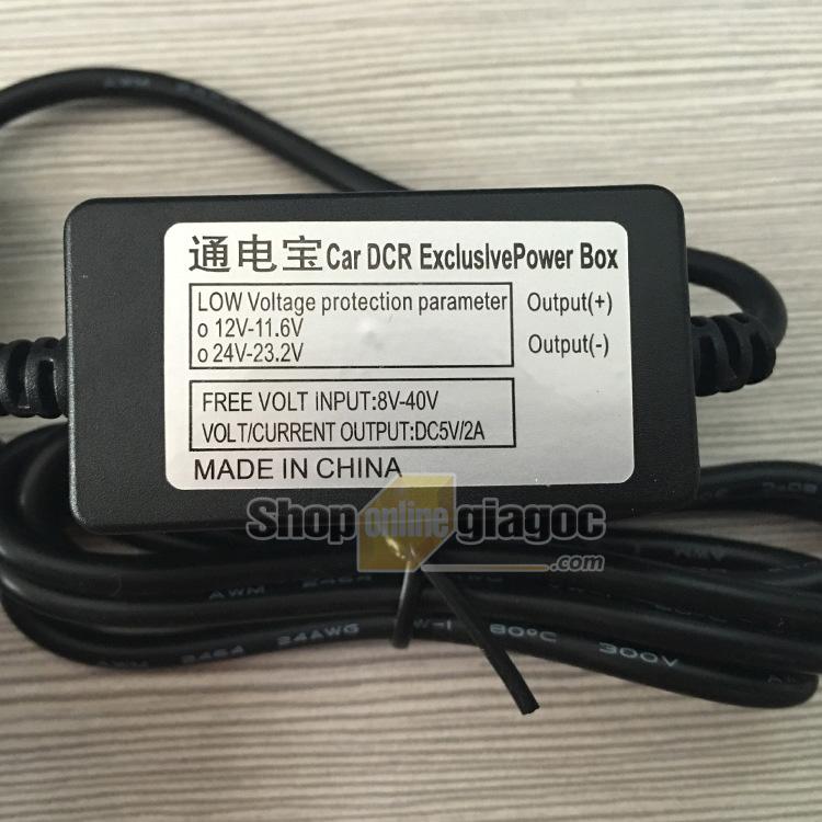 Dây Chuyển Đổi Nguồn Ắc Quy 12-24V Ra Cổng USB 5V 2A