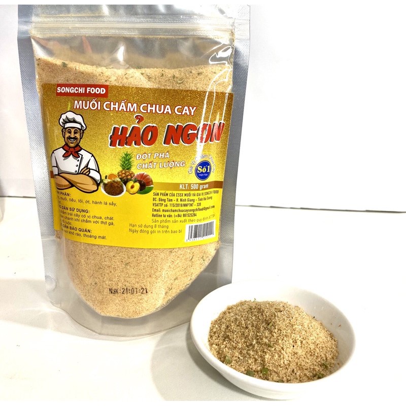 Gói 500g muối bột canh mì tôm Hảo Hảo chua cay (LOẠI 500G)