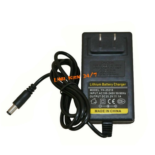 Adapter 25.2v 1a nguồn sạc pin 6s - sạc pin máy khoan