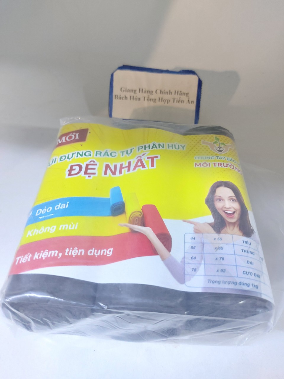 Túi Rác Tự Phân Hủy Đệ Nhất 1kg ( 3 cuộn ) Cao cấp