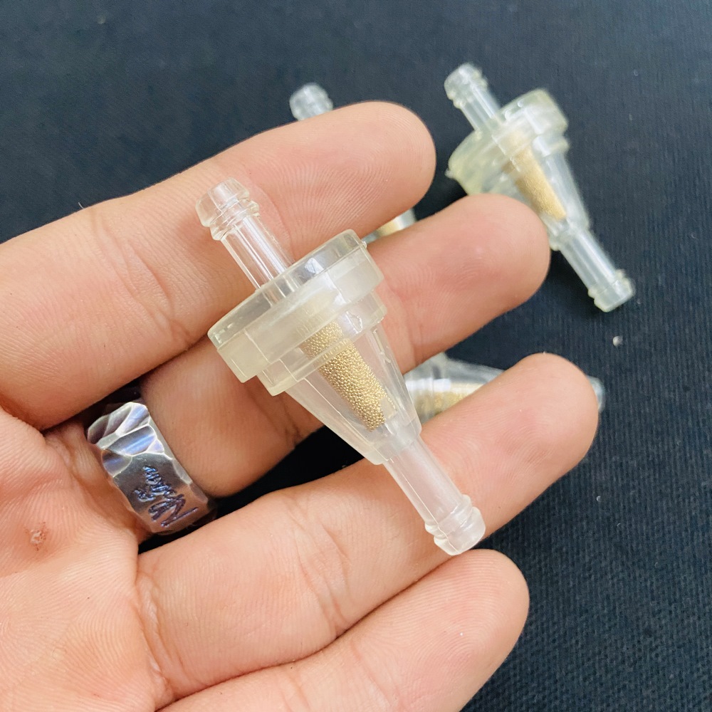 Bộ lọc xăng trong suốt gắn các dòng xe máy thông dụng hiện nay, thay thế mới và trang trí xe