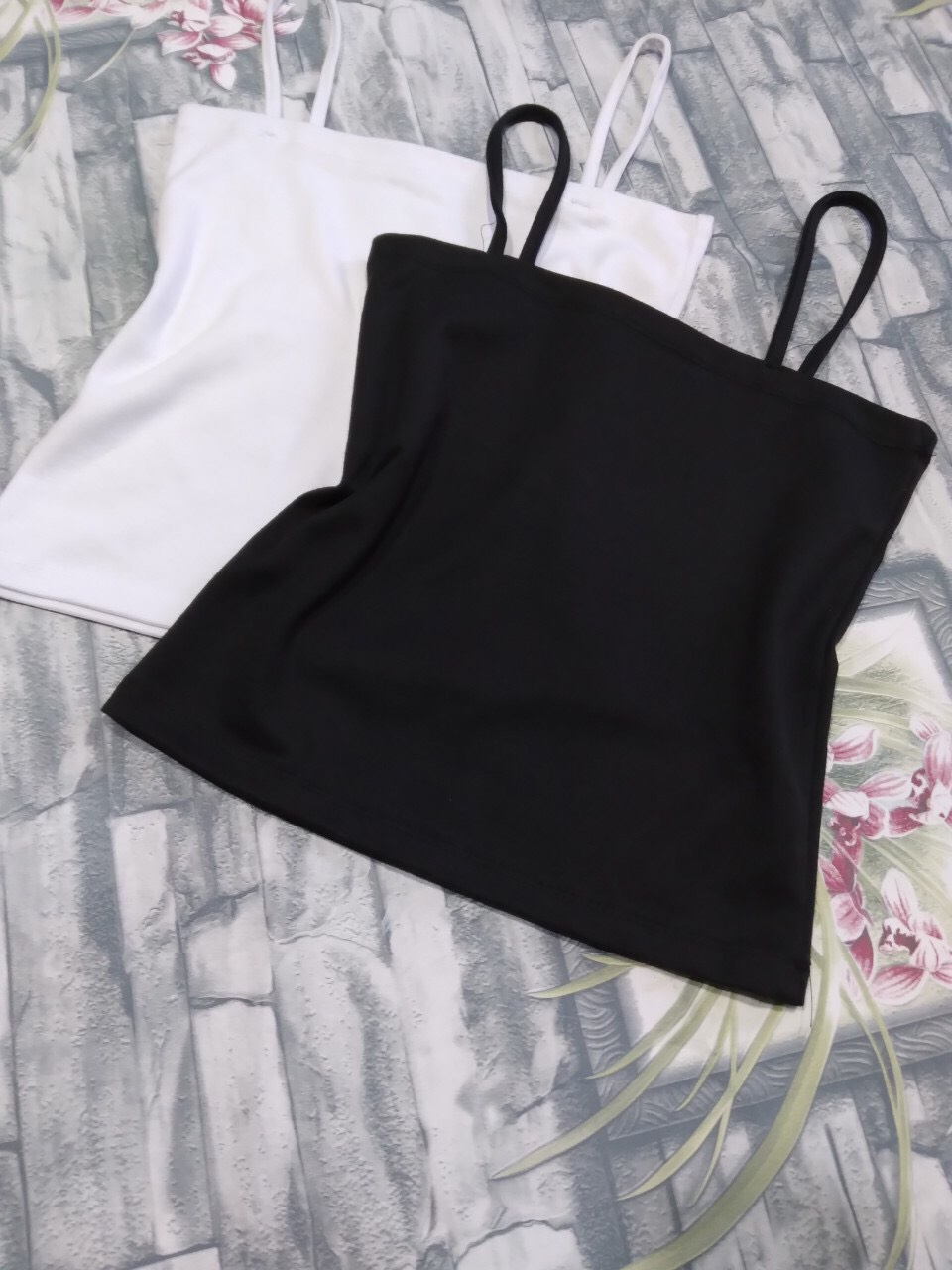Áo crop-top 2 dây sợi bún chất vãi cotton mềm mại phong cách thời trang đường phố