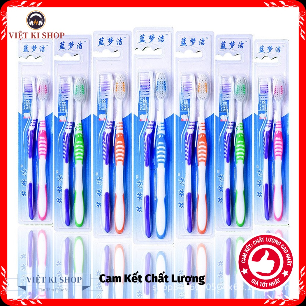 VỈ 2 Bàn chải Đánh Răng Siêu Mềm, siêu Tiện Lợi