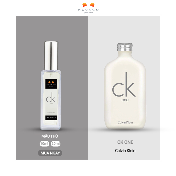 Nước hoa Calvin Klein CK One [travel size] mẫu dùng thử nhỏ gọn - Ngu Ngơ Perfume