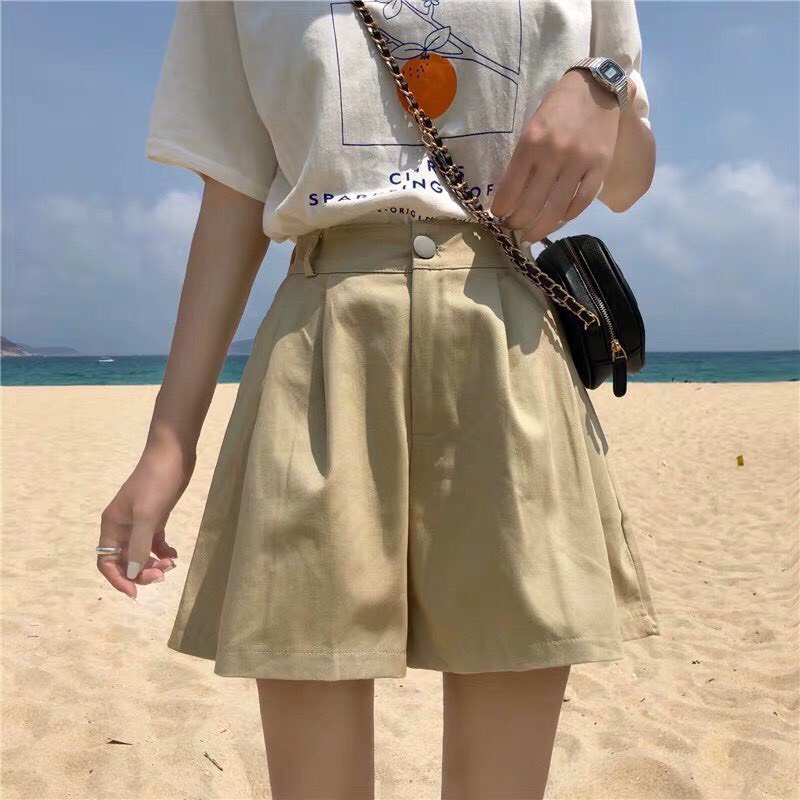 Quần sooc kaki nhật cúc khoá ( Giá sỉ + ảnh thật )