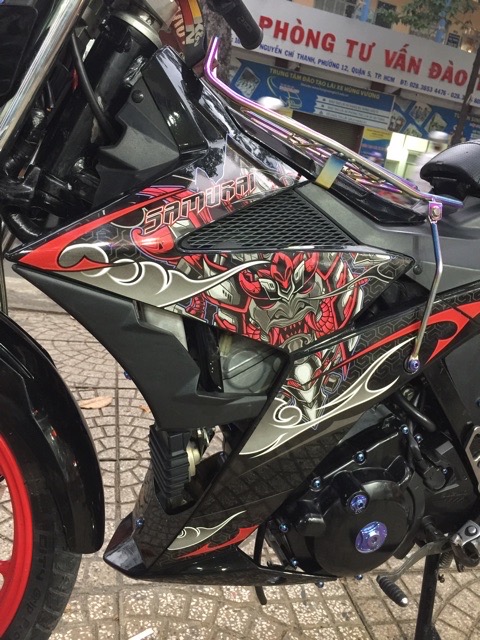 Tem xe Satria fi samurai