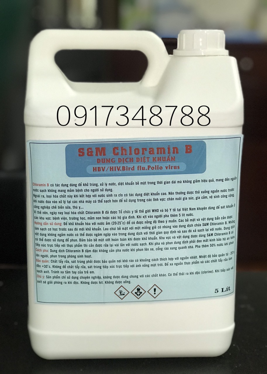 Dung dịch diệt khuẩn Cloramin B S&M (bao VAT)