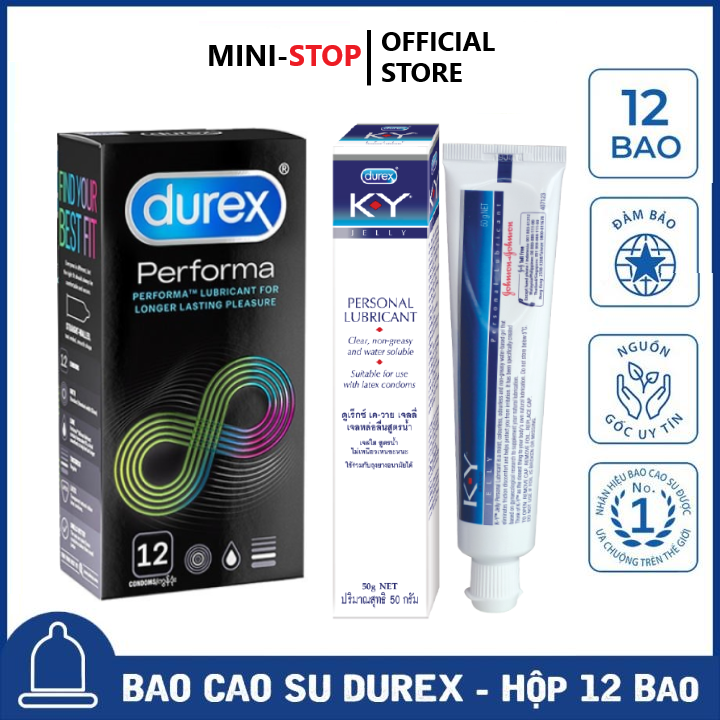 Bao Cao Su Durex Performa kéo dài thời gian quan hệ 12S