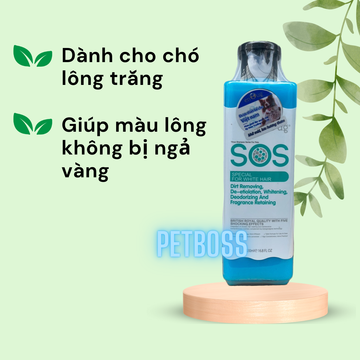 SỮA TẮM SOS CHO THÚ CƯNG CHAI 530ML