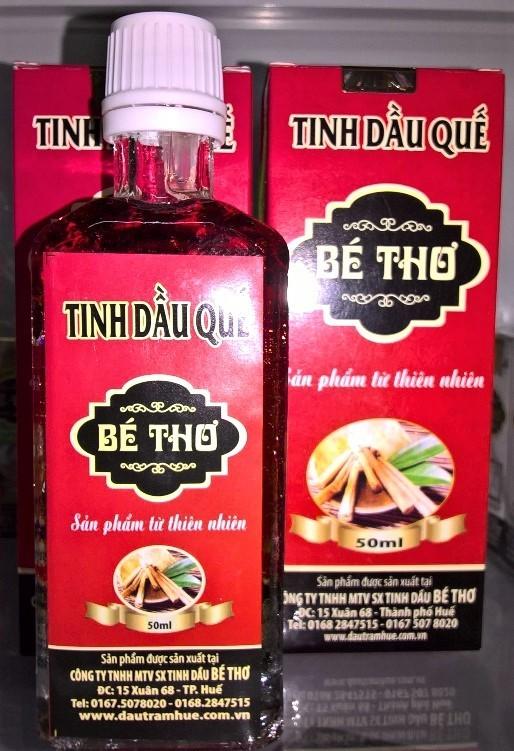 COMBO 2 CHAI TINH DẦU QUẾ HIỆU BÉ THƠ HUẾ CHAI 50ml