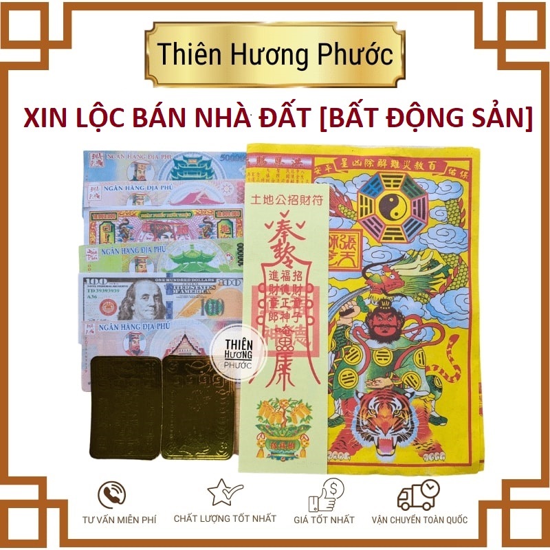 Xin lộc mua bán nhà, đất bất động sản có linh phù kéo khách
